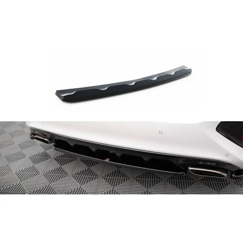 Quantité Limitée CENTRAL ARRIERE SPLITTER KIA CEED GT MK3- MAXTONDESIGN - FINITION NOIR BRILLANT