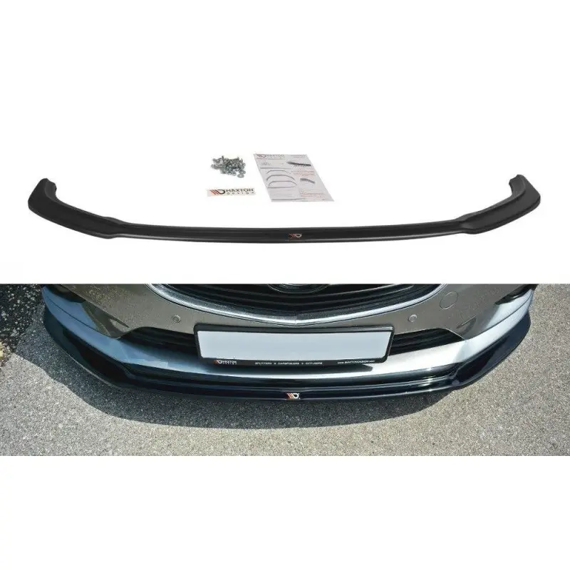 Nouvel Arrivage LAME DU PARE-CHOCS AVANT V.1 MAZDA 6 GJ (MK3) - MAXTON DESIGN - FINITION NOIR BRILLANT