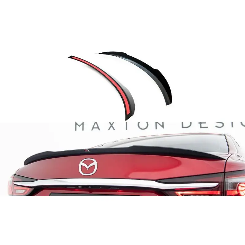 SPOILER CAP MAZDA 6 GJ (MK3) FACELIFT - MAXTON DESIGN - FINITION NOIR BRILLANT Petit Prix