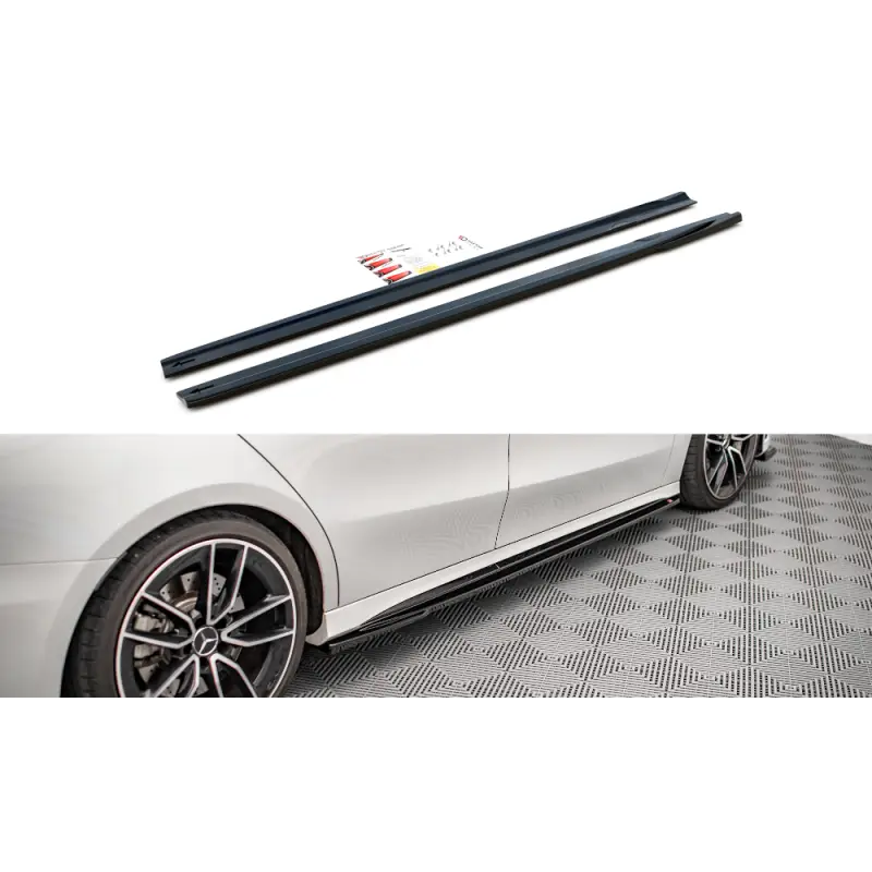 Nouvel Arrivage RAJOUTS DES BAS DE CAISSE V.2MERCEDES A35 AMG / AMG-LINE W177- MAXTON DESIGN - FINITION NOIR BRILLANT