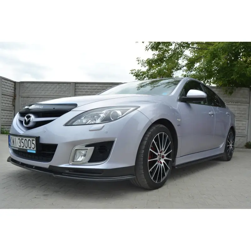 SET DES DIFFUSEUR DES BAS DE CAISSE MAZDA 6 MK2 SPORT HATCH (GH-SERIES) AVANT FACELIFT - MAXTON DESIGN - FINITION NOIR BRILLANT Expédié Aujourd’hui