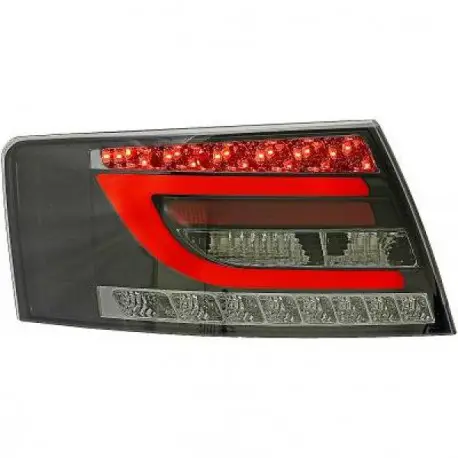 SET DE DEUX FEUX ARRIERE DESIGN AUDI A6 (04-08) - MOD 1 - BERLINE - NOIR/FUME - LED - POUR VOITURE SANS FEUX ARRIERE A LED ORIGN Acheter En Ligne