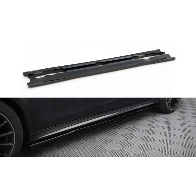 RAJOUTS DES BAS DE CAISSE MERCEDES-AMG GT 53 4-DOOR COUPE - MAXTON DESIGN - FINITION NOIR BRILLANT Remise