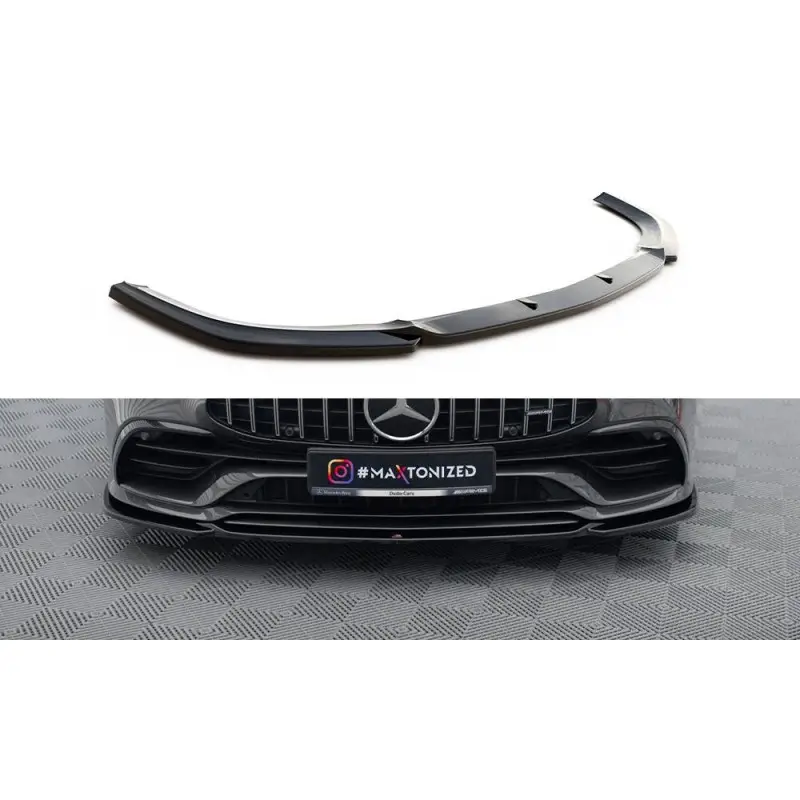 LAME DU PARE-CHOCS AVANT V.1 MERCEDES-AMG GT 53 4-DOOR COUPE - MAXTON DESIGN - FINITION NOIR BRILLANT Retour Gratuit