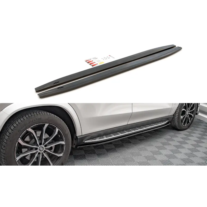 RAJOUTS DES BAS DE CAISSE MERCEDES-BENZ GLS AMG-LINE X167 - MAXTON DESIGN - FINITION NOIR BRILLANT Achetez Aujourd’hui