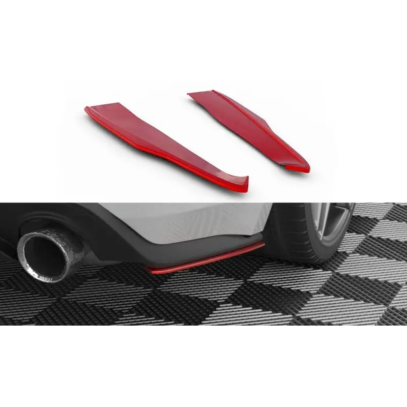 LAMES DE PARE-CHOCS ARRIERE LATÉRALES V.2 FORD MUSTANG MK6 FACELIFT - MAXTONDESIGN - FINITION NOIR BRILLANT Vente Flash