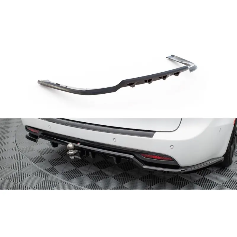 CENTRAL ARRIERE SPLITTER (AVEC UNE BARRE VERTICALE) CHRYSLER PACIFICA MK2 FACELIFT - MAXTONDESIGN - FINITION NOIR BRILLANT Achat Immédiat