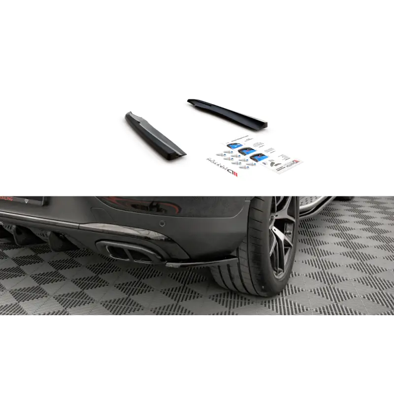 Expédié Aujourd’hui LAMES DE PARE-CHOCS ARRIÈRE LATÉRALES MERCEDES-BENZ GLC COUPE AMG-LINE C253 FACELIFT - MAXTON DESIGN - FINITION NOIR BRILLANT