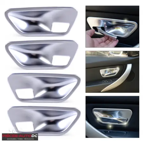 ENCASTREMENT DE LA POIGNÉE DE PORTE DANS UNE COQUE CHROMÉE GARNITURE DE PORTE POUR BMW 3 SÉRIES F30 ET F31 Offre Exclusive