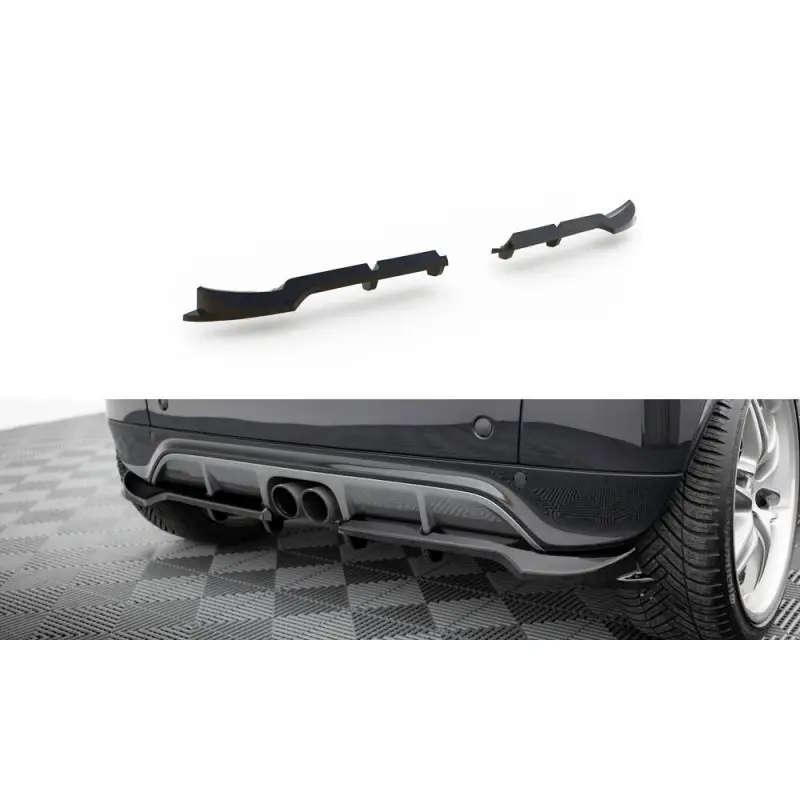 Marque ARRIERE SPLITTER (AVEC UNE BARRE VERTICALE) BRABUS SMART FORTWO C451 FACELIFT - MAXTONDESIGN - FINITION NOIR BRILLANT