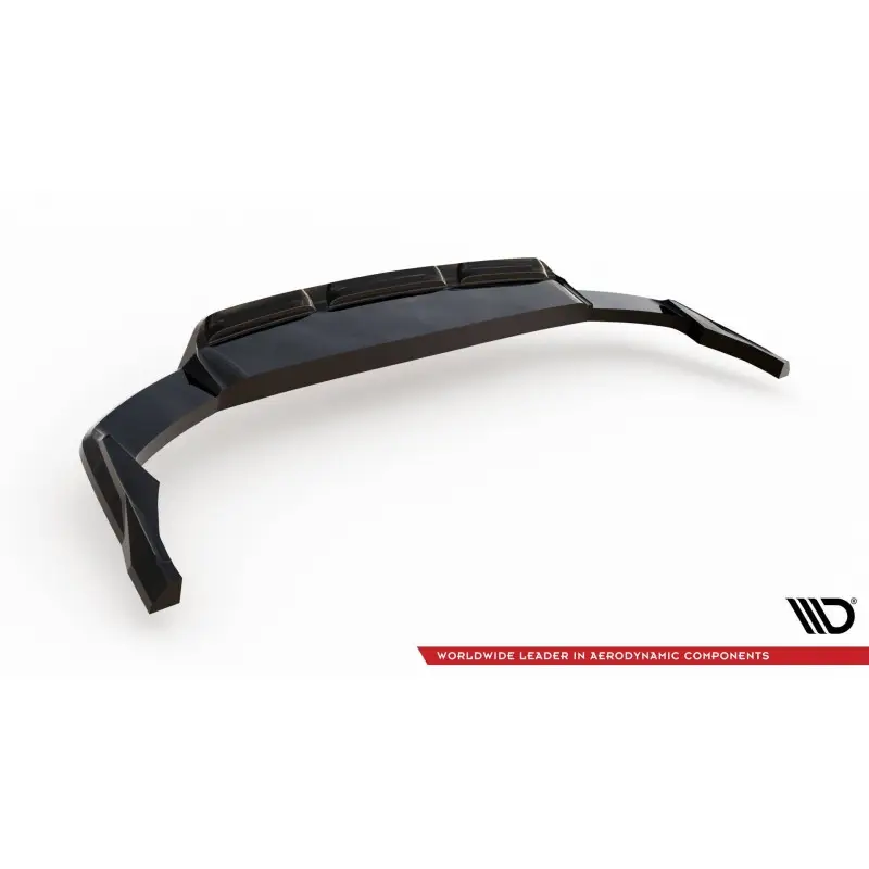 ARRIERE SPLITTER (AVEC UNE BARRE VERTICALE) AUDI Q8 MK1 FACELIFT - MAXTONDESIGN - FINITION NOIR BRILLANT Usine Directe