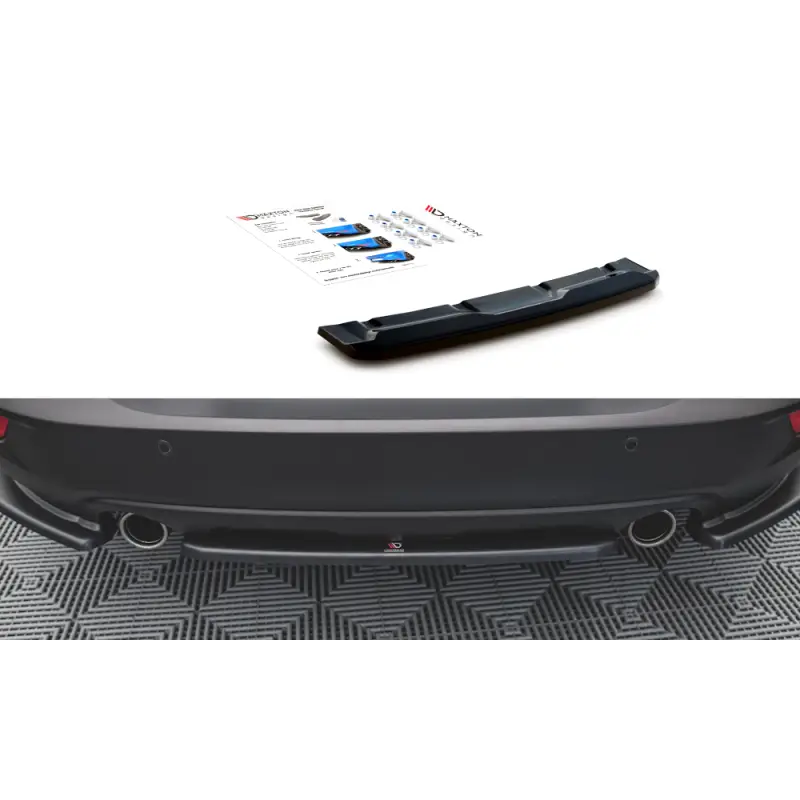Paiement Sécurisé CENTRAL ARRIERE SPLITTER MAZDA CX-3- MAXTON DESIGN - FINITION NOIR BRILLANT