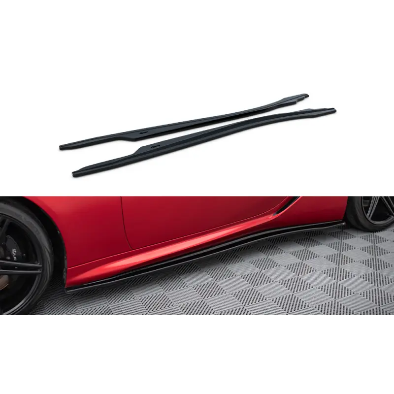 Meilleure Vente RAJOUTS DES BAS DE CAISSE LEXUS LC 500 - MAXTON DESIGN - FINITION NOIR BRILLANT
