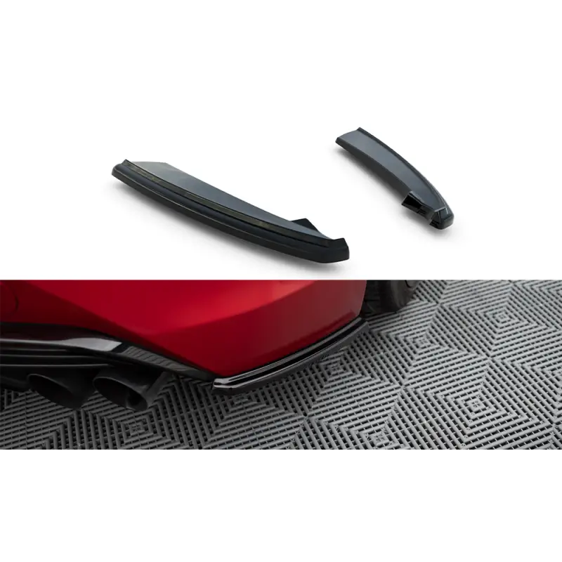 LAMES DE PARE-CHOCS ARRIÈRE LATÉRALES LEXUS LC 500 - MAXTON DESIGN - FINITION NOIR BRILLANT Pas Cher