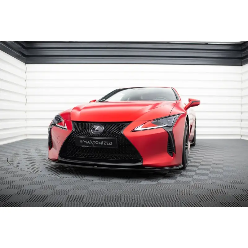 LAME DU PARE-CHOCS AVANT V.2 LEXUS LC 500 - MAXTON DESIGN - FINITION NOIR BRILLANT Quantité Limitée