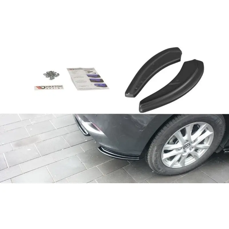Paiement Sécurisé LAME DU PARE CHOCS ARRIERE MAZDA 3 BM (MK3) FACELIFT - MAXTON DESIGN - FINITION NOIR BRILLANT