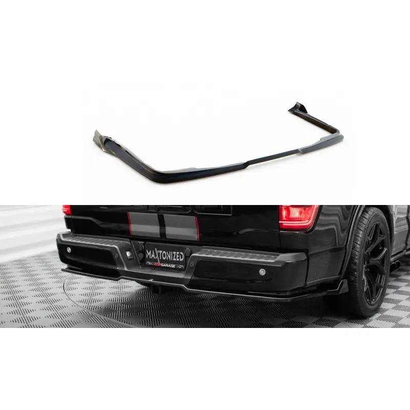 CENTRAL ARRIERE SPLITTER SHELBY F150 SUPER SNAKE - MAXTONDESIGN - FINITION NOIR BRILLANT Nouvel Arrivage