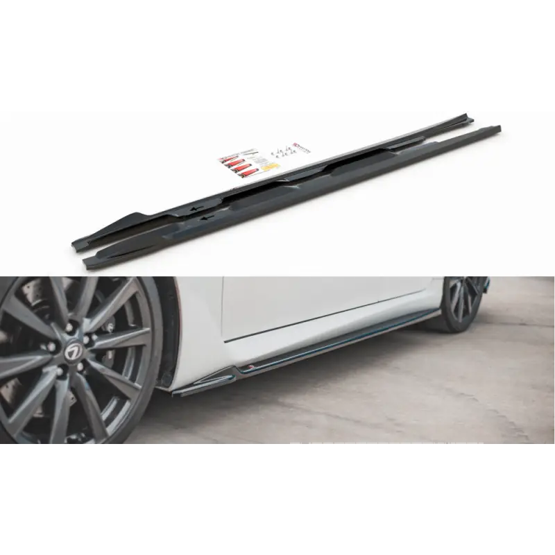 RAJOUTS DES BAS DE CAISSE LEXUS IS F MK2 - MAXTON DESIGN - FINITION NOIR BRILLANT Solde