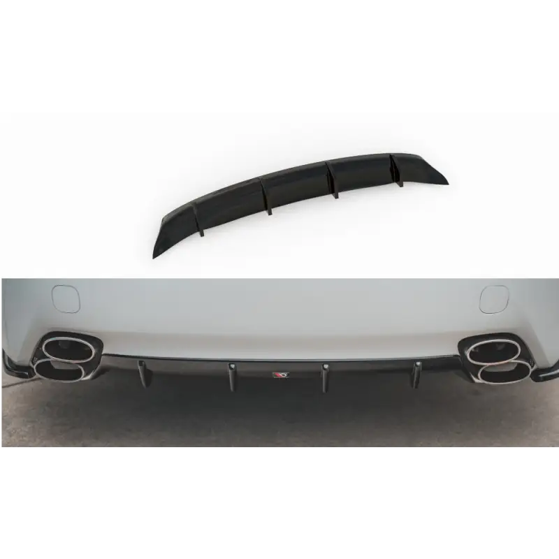 Satisfait Ou Remboursé DIFFUSEUR ARRIÈRE COMPLET LEXUS IS F MK2 - MAXTON DESIGN - FINITION NOIR BRILLANT