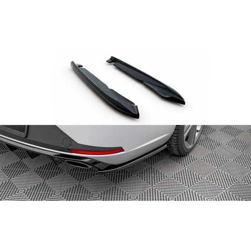 LAMES DE PARE-CHOCS ARRIERE LATERALES V.2 SEAT LEON CUPRA SPORTSTOURER MK3 - MAXTONDESIGN - FINITION NOIR BRILLANT Quantité Limitée