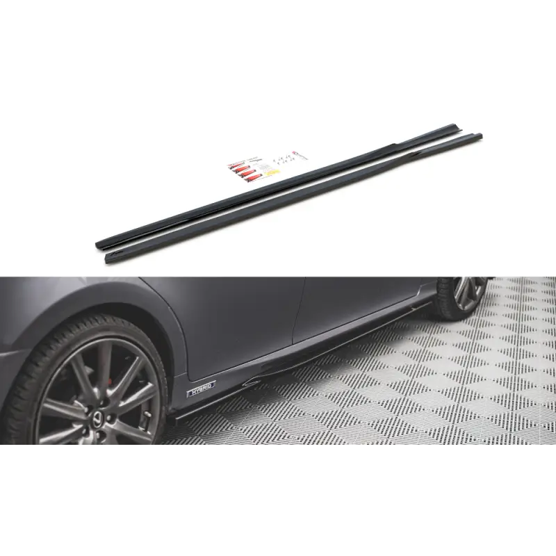 RAJOUTS DES BAS DE CAISSE LEXUS GS F SPORT MK4(L10) - MAXTON DESIGN - FINITION NOIR BRILLANT Retour Gratuit