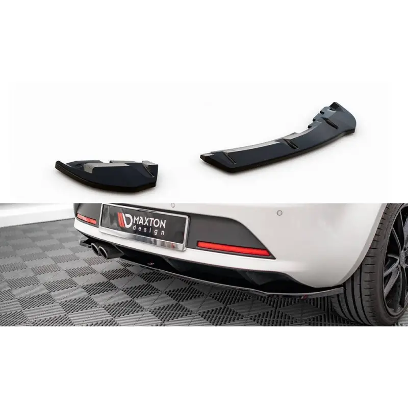 LAMES DE PARE-CHOCS ARRIERE LATERALES SEAT IBIZA FR SC MK4 FACELIFT - MAXTONDESIGN - FINITION NOIR BRILLANT Seulement Aujourd’hui