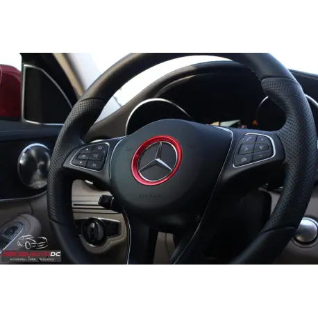 LENKRAD RING 58MM ROT TUNING FÜR MERCEDES A B C CLA GLE GLC Achat Immédiat
