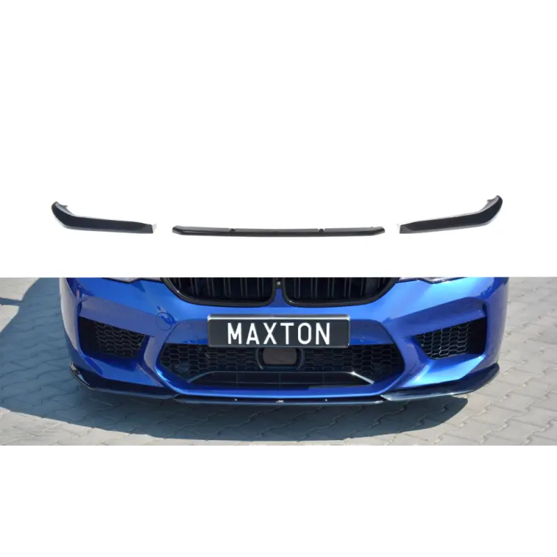 Affaire À Saisir LAME DU PARE-CHOCS AVANT - SPLITTER V.2 BMW M5 F90 - MAXTON DESIGN - FINITION NOIR BRILLANT