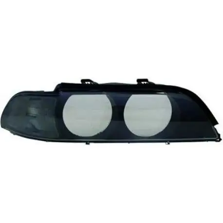 SET DE DEUX GLACES DE PHARES BMW SERIE 5 E39 (95-00) - PHARE HALOGENE - CLIGNOTANT NOIR Nouvel Arrivage