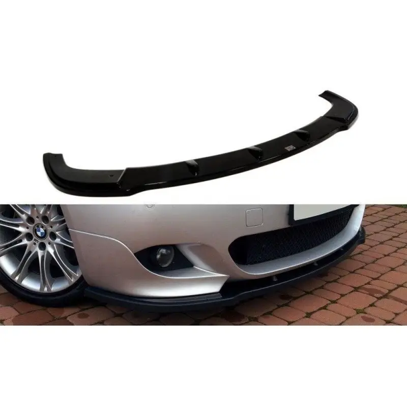 Prix Réduit LAME DU PARE-CHOCS AVANT BMW 5 E60 M-PACKET - MAXTON DESIGN - FINITION NOIR BRILLANT