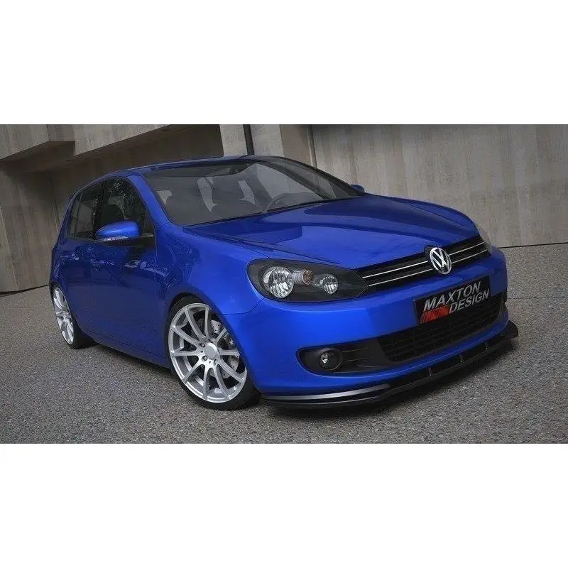 Meilleur Prix LAME DU PARE-CHOCS AVANT VW GOLF 6 - MAXTON DESIGN - FINITION NOIR BRILLANT