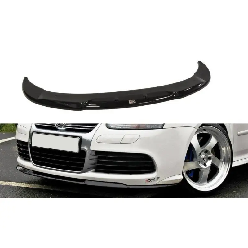 Seulement Aujourd’hui LAME DU PARE-CHOCS AVANT VW GOLF 5 R32 CUPRA - MAXTON DESIGN - FINITION NOIR BRILLANT