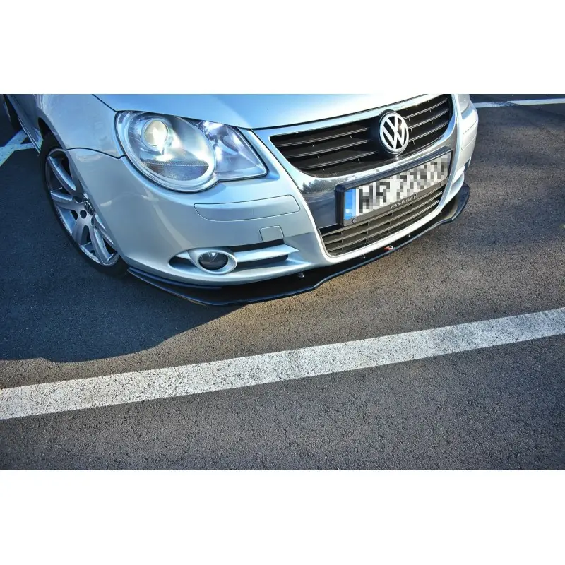 LAME DU PARE-CHOCS AVANT - SPLITTER V.1 VW EOS - MAXTON DESIGN - FINITION NOIR BRILLANT Offre Spéciale