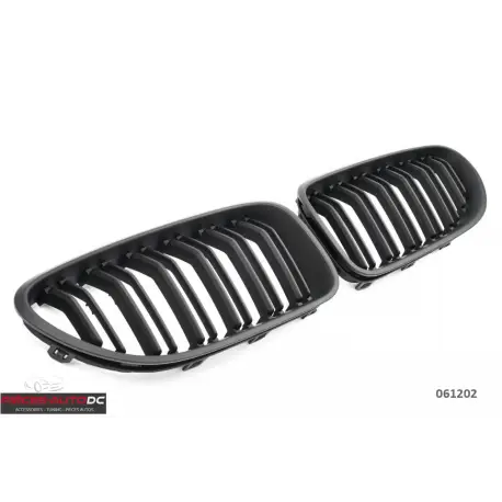 SET DE CALANDRE LOOK M6 DOUBLES LIGNES NOIR MATTPOUR BMW SÉRIE 6 F06 F12 F13 (11-18) Prix Promo