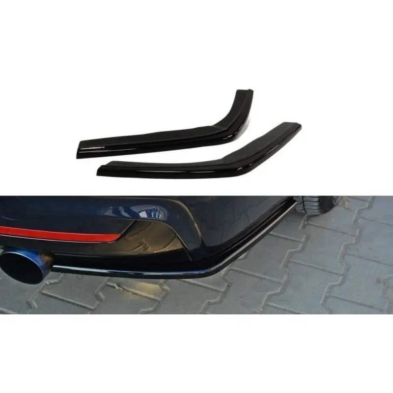 Commande En Gros LAME DU PARE CHOCS ARRIERE BMW 4 F32/F36 M-PACK - MAXTON DESIGN - FINITION NOIR BRILLANT