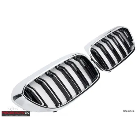 Usine Directe CALANDRE DOUBLE LIGNES LOOK M5 NOIR BRILLANT - CONTOUR CHROMEPOUR BMW SERIE5G30 G31 (17-20)