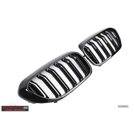 Nouvelle Collection CALANDRE DOUBLE LIGNES LOOK M5 NOIR BRILLANT POUR BMW SERIE 5 G30 G31 (17-20)