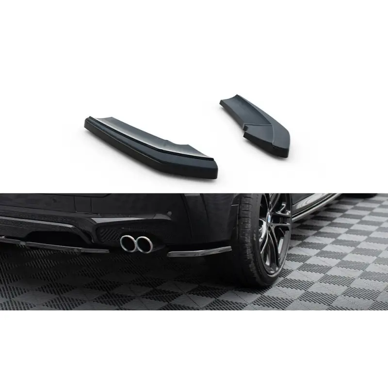 LAME DU PARE CHOCS ARRIERE BMW X4 M-PACK - MAXTON DESIGN - FINITION NOIR BRILLANT Prix Bas