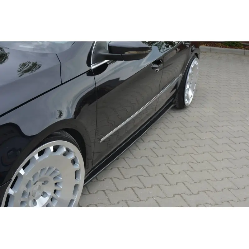 Prix Bas SET DES DIFFUSEUR DES BAS DE CAISSE VW PASSAT CC STANDARD - MAXTON DESIGN - FINITION NOIR BRILLANT