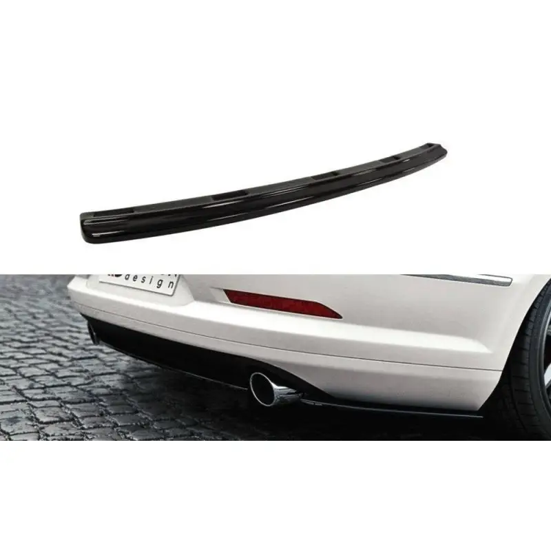 Quantité Limitée CENTRAL ARRIÈRE SPLITTER VW PASSAT CC R36 RLINE (AVANT FACELIFT) (SANS BARRES VERTICALES) - MAXTON DESIGN - FINITION NOIR BRILLA