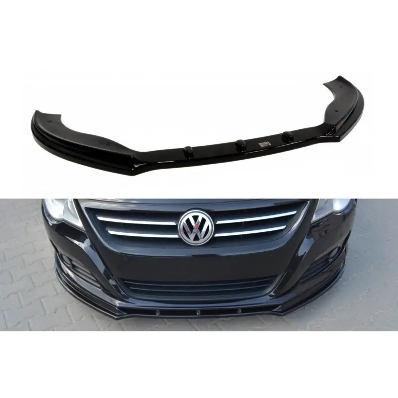 LAME DE PARE-CHOCS AVANT VW PASSAT CC AVANT FACELIFT, STANDARD PARE-CHOCS - MAXTON DESIGN - FINITION NOIR BRILLANT Paiement Sécurisé