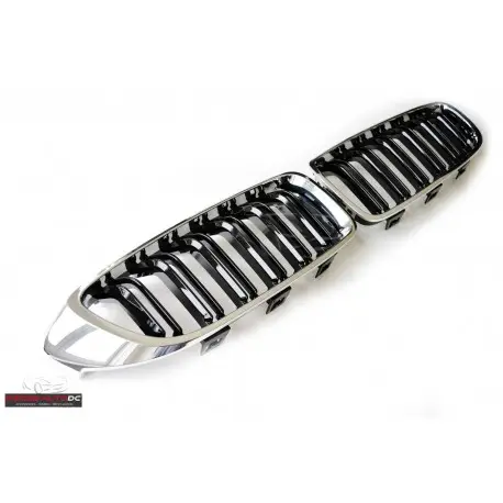 CALANDRE DOUBLE LIGNES LOOK M4 FULL CHROME POUR BMW SERIE 4F32 F33 F36 (14-19) Paiement Sécurisé