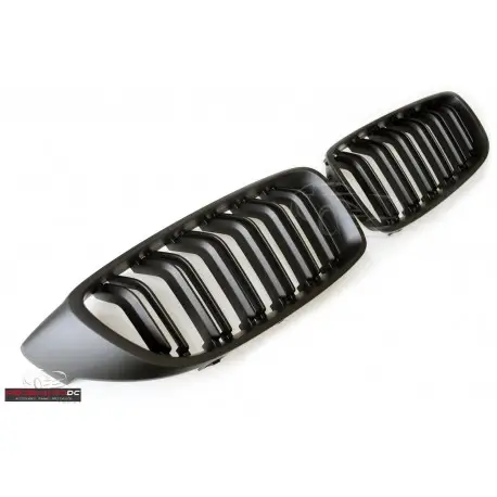 CALANDRE DOUBLE LIGNES LOOK M4 NOIR MATT POUR BMW SERIE 4F32 F33 F36 (14-19) Usine Directe