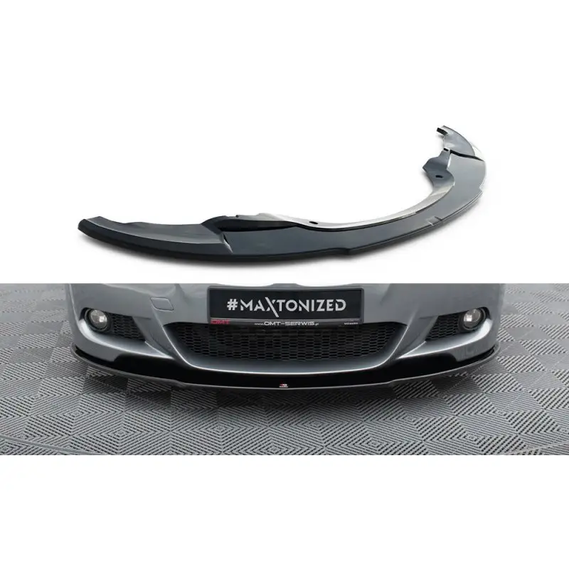 LAME DU PARE-CHOCS AVANT BMW 3 E92 MPACK - MAXTON DESIGN - FINITION NOIR BRILLANT Promotion
