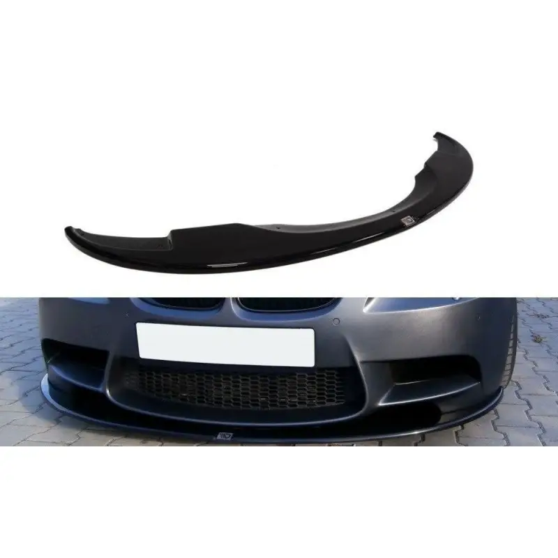 Jusqu’à Épuisement Des Stocks LAME DU PARE-CHOCS AVANT BMW M3 E92 - E93 (AVANT FACELIFT) - MAXTON DESIGN - FINITION NOIR BRILLANT