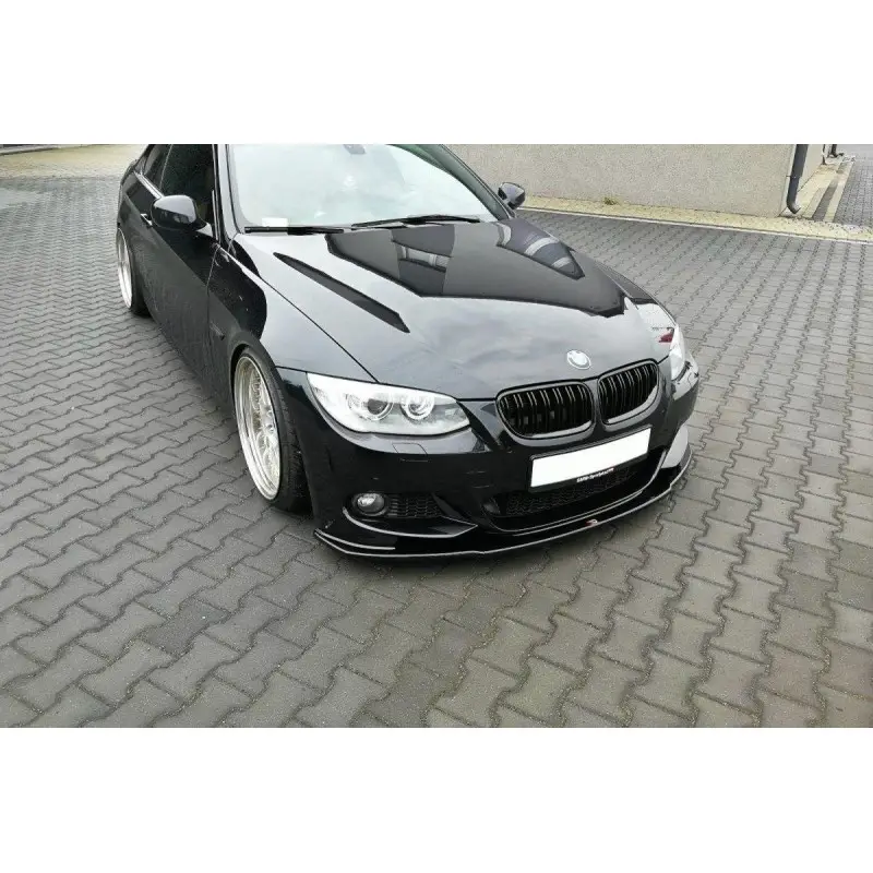 LAME DU PARE-CHOCS AVANT V.1 BMW 3 E92 M-PACK FACELIFT - MAXTON DESIGN - FINITION NOIR BRILLANT Expédié Aujourd’hui