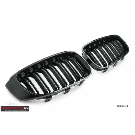 CALANDRE DOUBLE LIGNES LOOK M3 NOIR BRILLANT POUR BMW SERIE 3 GTF34 GT (13-18) Must-Have
