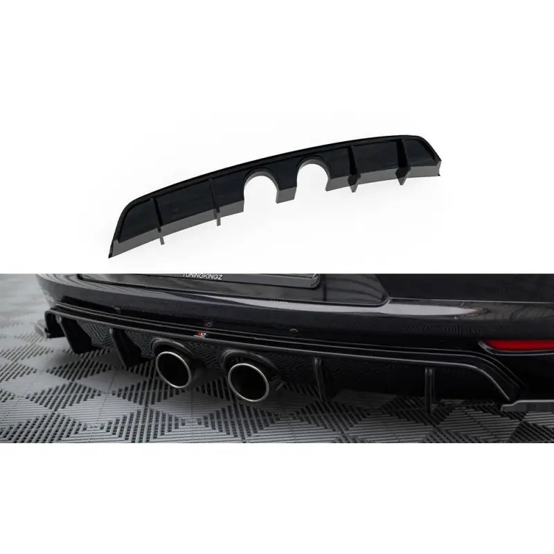 Usine Directe DIFFUSEUR ARRIERE COMPLET V.2 VOLKSWAGEN SCIROCCO MK3- MAXTONDESIGN - FINITION NOIR BRILLANT