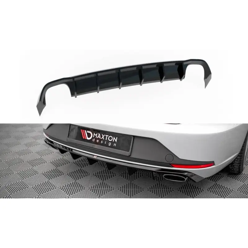 Populaire DIFFUSEUR ARRIERE COMPLET SEAT LEON CUPRA SPORTSTOURER MK3 - MAXTONDESIGN - FINITION NOIR BRILLANT