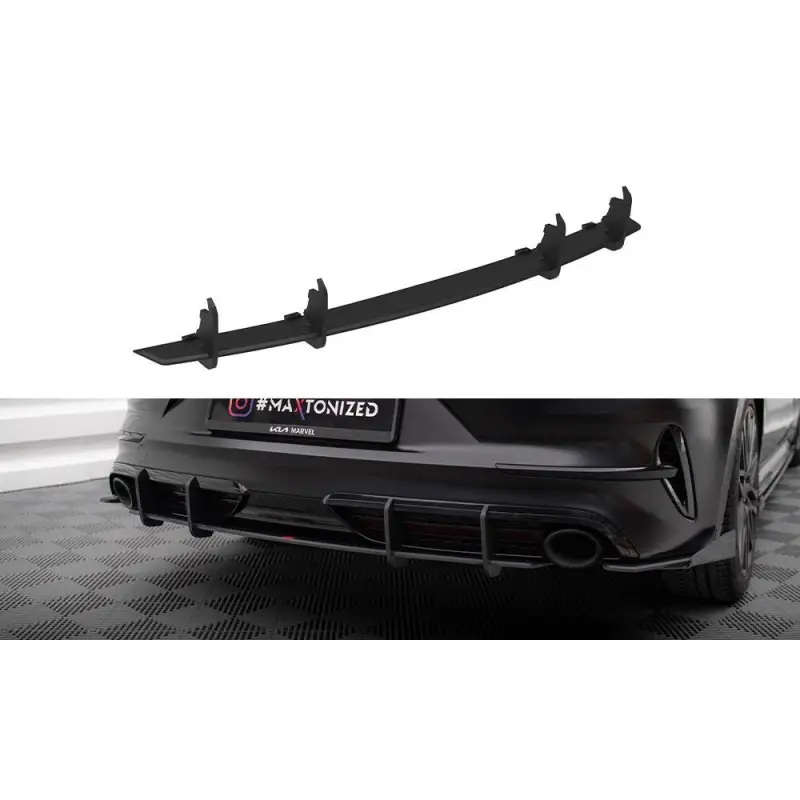 Pas Cher STREET PRO CENTRAL DIFFUSEUR ARRIERE KIA PROCEED GT MK1 FACELIFT - MAXTONDESIGN